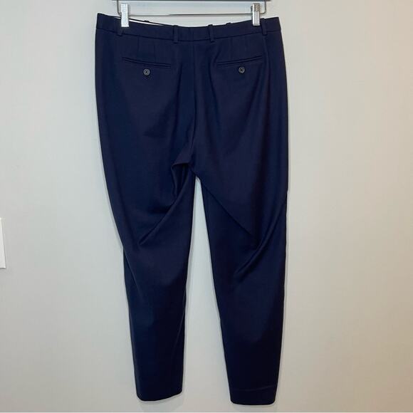 J.Crew Eaton Boy Trouser Wool Pants Stretch Date Heather Indigo Navy Blue 8 FLAW - Picture 5 of 11